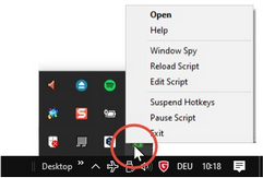 Laufendes AutoHotkey Skript stoppen