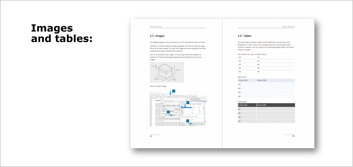 Technical Documentation Template: Images and Tables